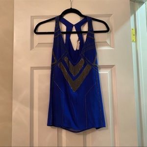 Ramy Brook Cobalt Blue Silk Tank